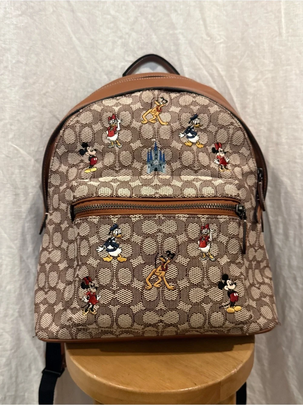 Coach X Disney Mickey & Friends Charter Backpack WDW 50th Anniversary